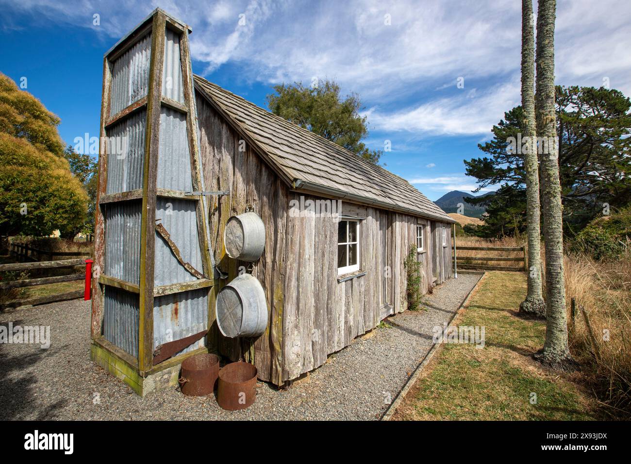 Rai Valley Cottage near Nelson, New Zealand Stock Photo