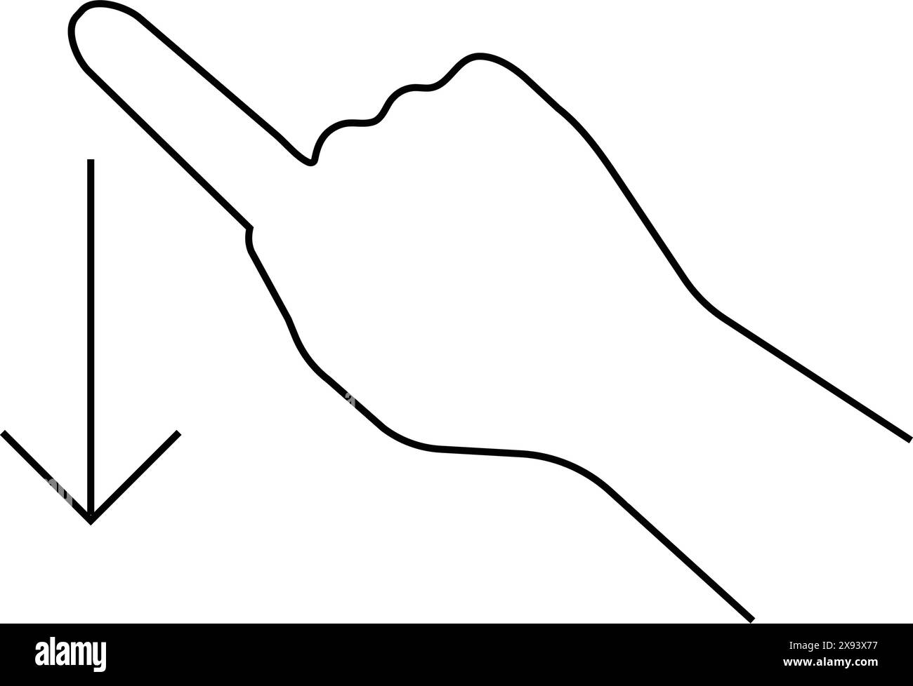 Scroll down up computer Cut Out Stock Images & Pictures - Alamy