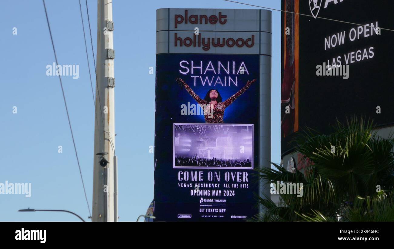 Las Vegas, Nevada, USA 16th May 2024 Singer Shania Twain Come On Over Vegas Residency Concert