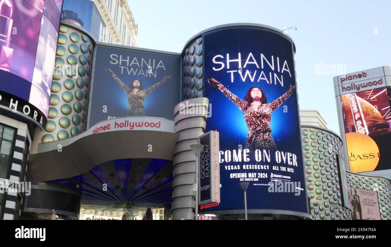 Las Vegas, Nevada, USA 16th May 2024 Singer Shania Twain Come On Over Vegas Residency Concert