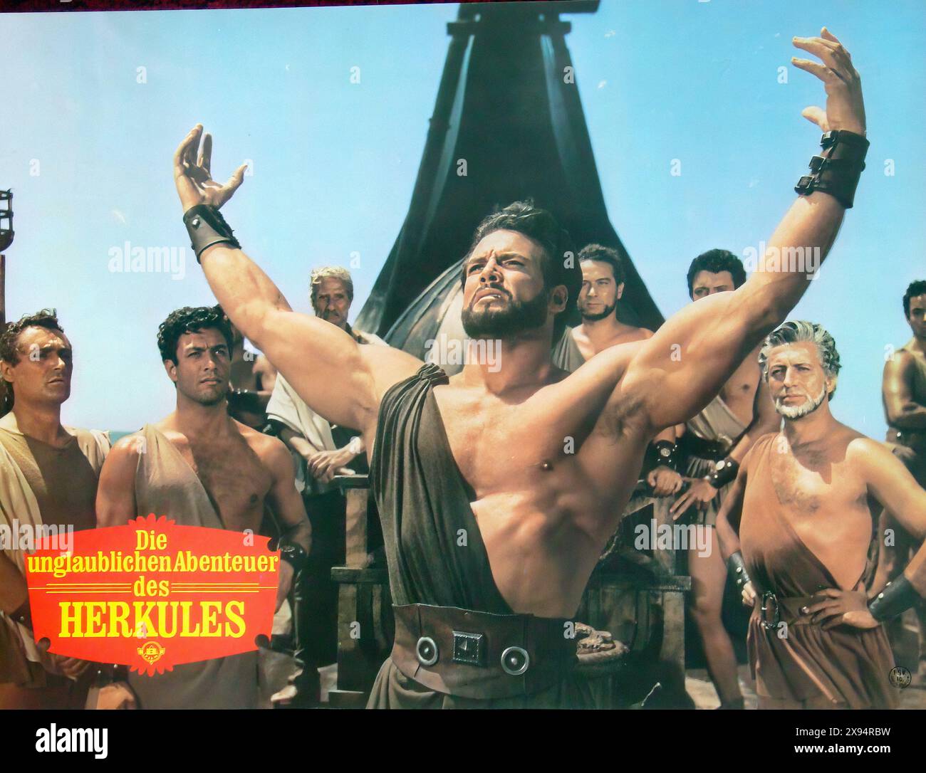 HERCULES (1958) 024 - Vintage German Movie Poster Stock Photo - Alamy