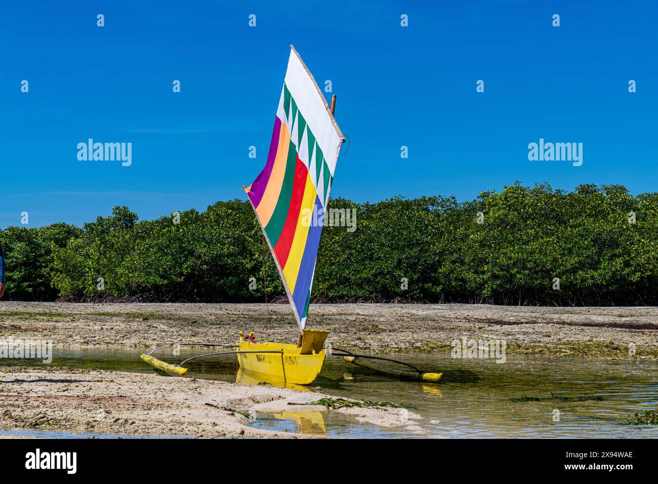 Traditional sailing boat, Grande Santa Cruz Island, Zamboanga, Mindanao, Philippines, Southeast Asia, Asia Stock Photo