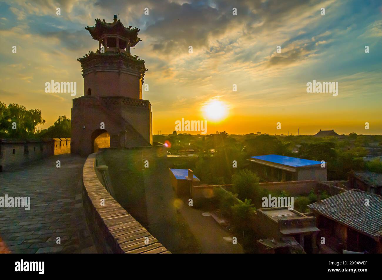 The historic old town of Pingyao (Ping Yao), UNESCO World Heritage Site, Shanxi, China, Asia Stock Photo