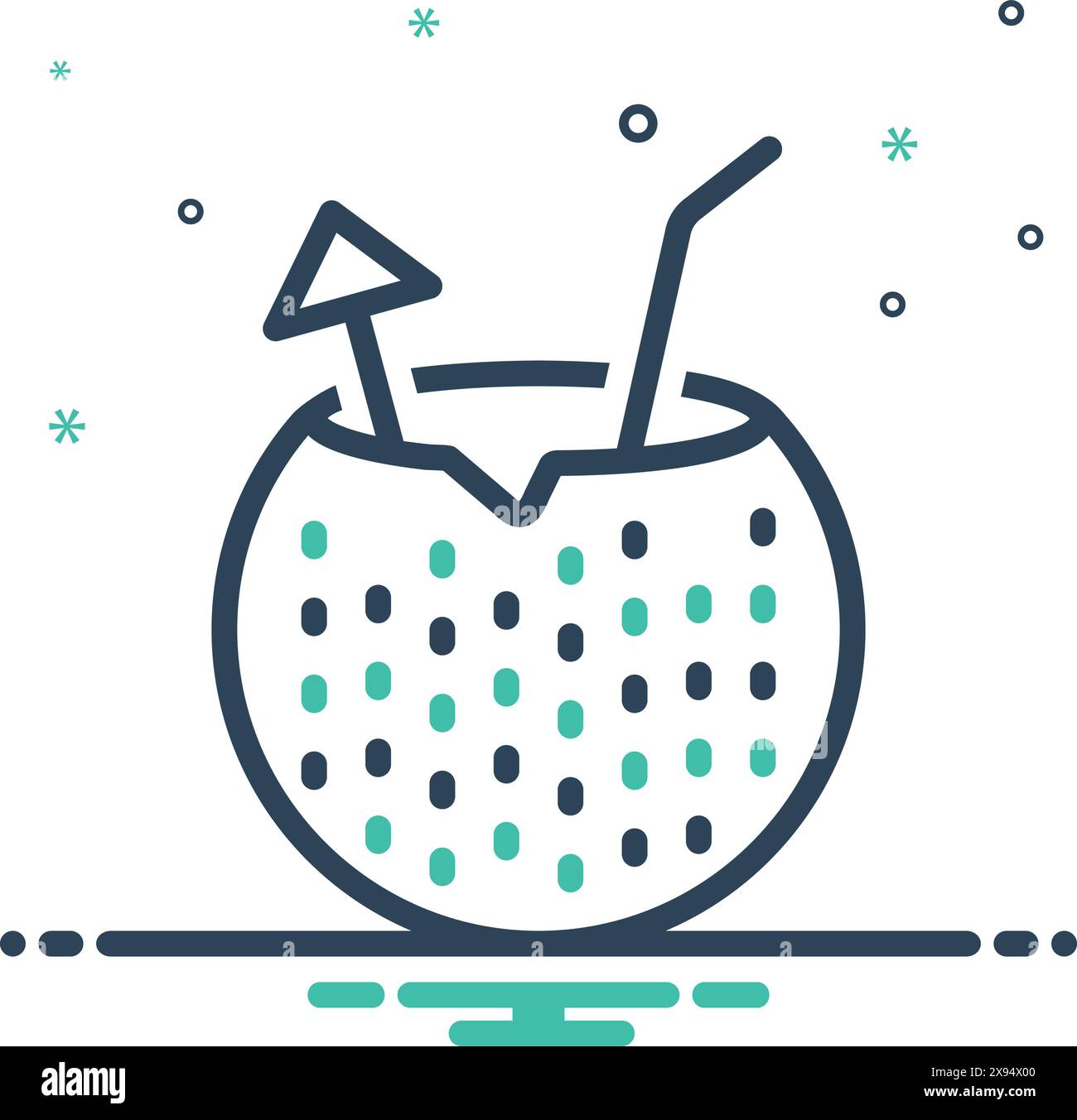 Icon for coconut drink,coconut,drink Stock Vector Image & Art - Alamy