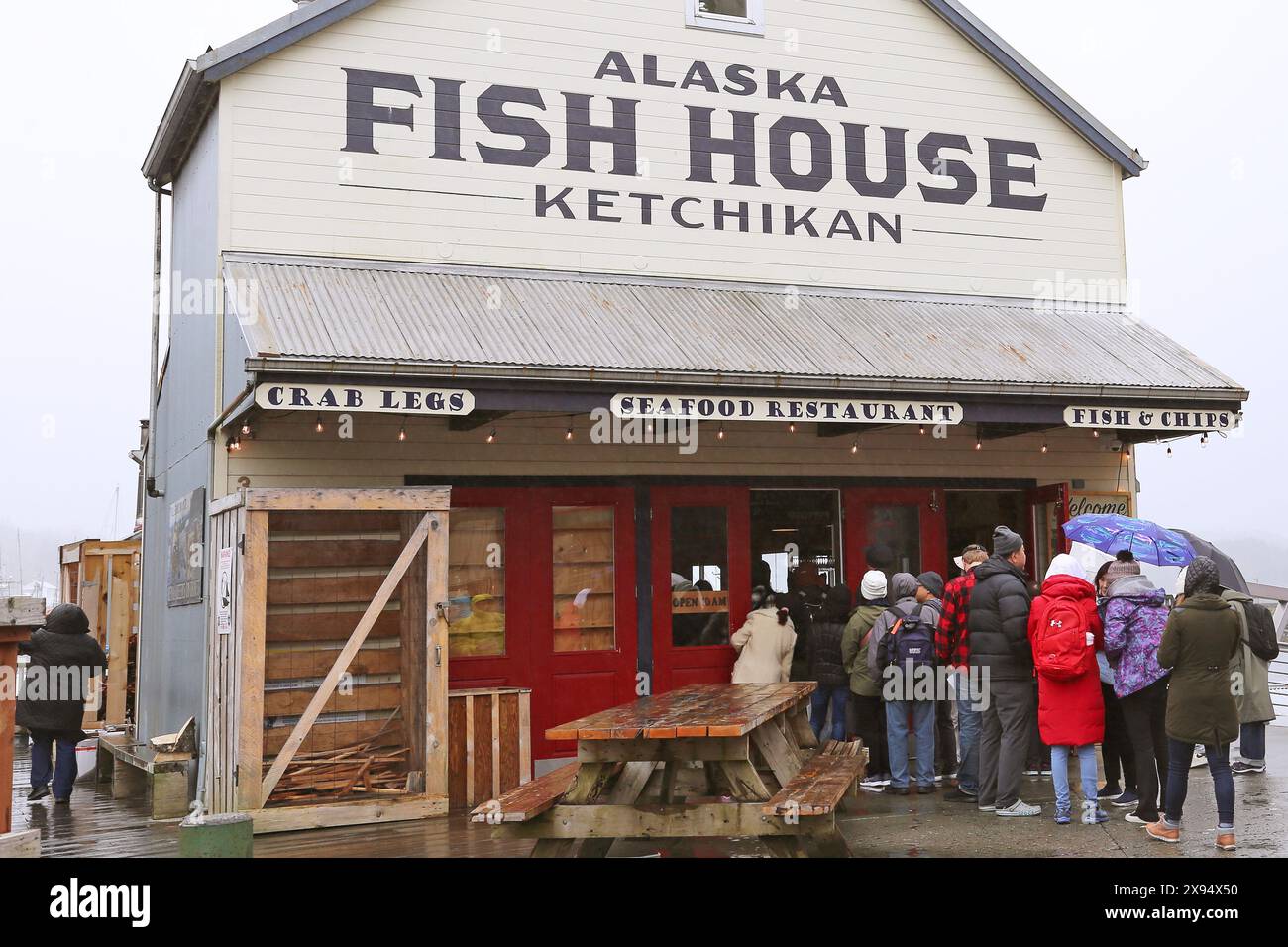 Ketchikan, Revillagigedo Island, Clarence Strait, Alaska, USA, Gulf of Alaska, North America Stock Photo