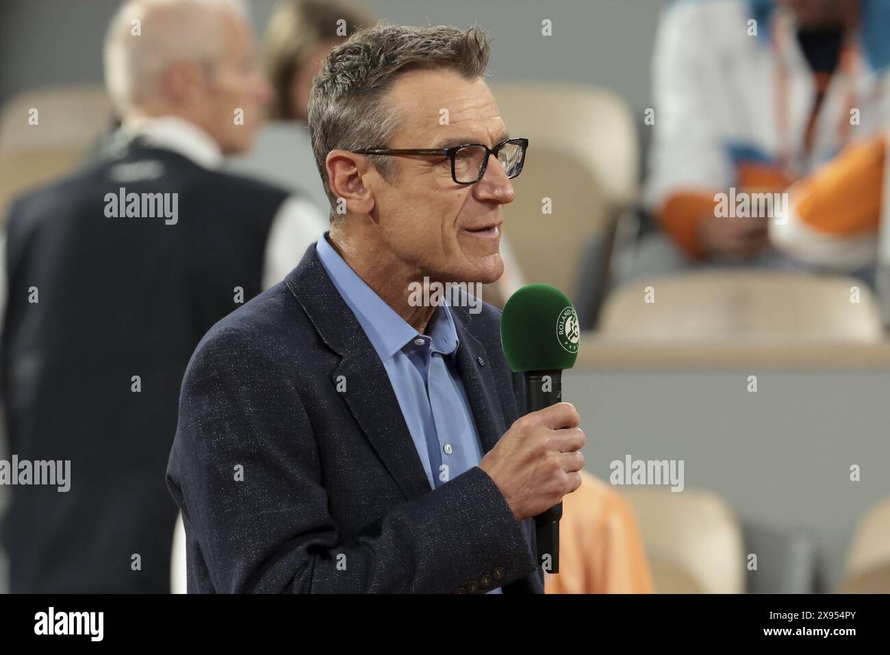 Mats Wilander during day 3 of 2024 French Open, RolandGarros 2024