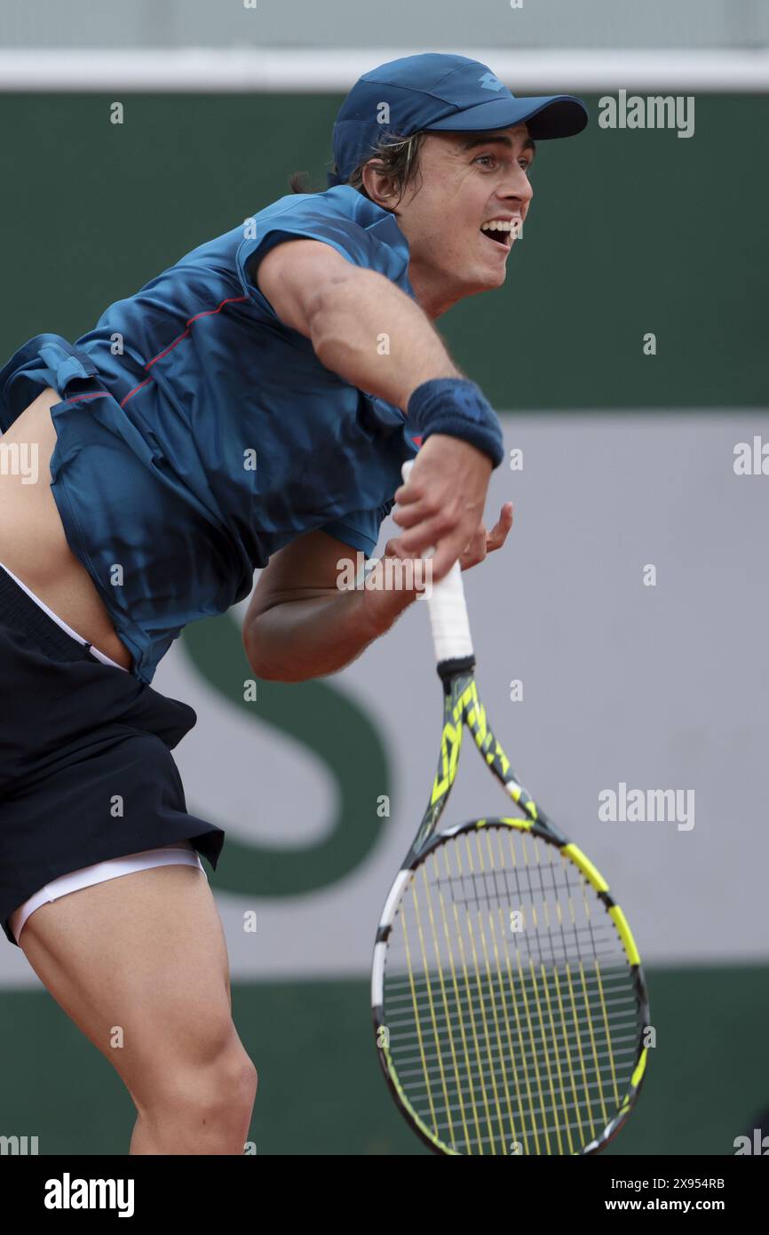 Adam Walton of Australia during day 3 of 2024 French Open, Roland-Garros 2024, Grand Slam tennis tournament on May 28, 2024 at Roland-Garros stadium in Paris, France Stock Photo