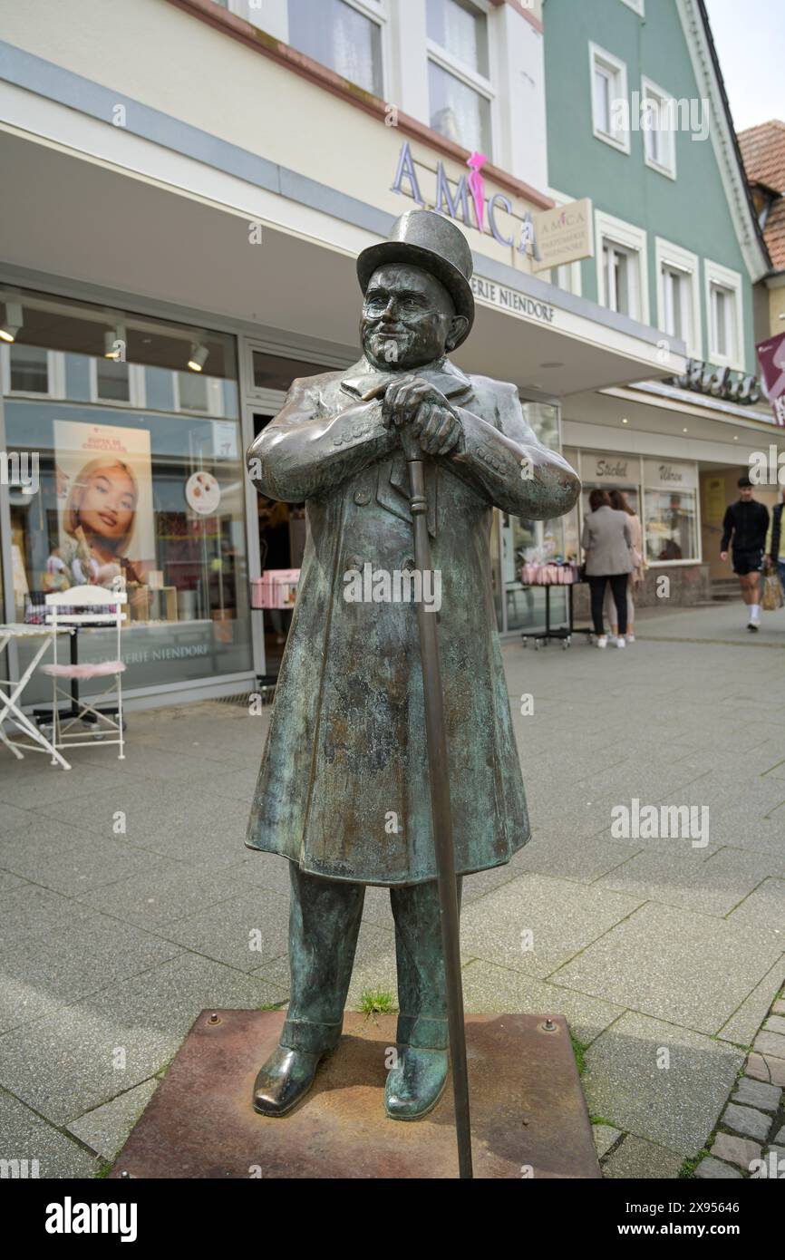 Franz Joseph Burda in the role of Andres, statue, Malergasse, Offenburg ...