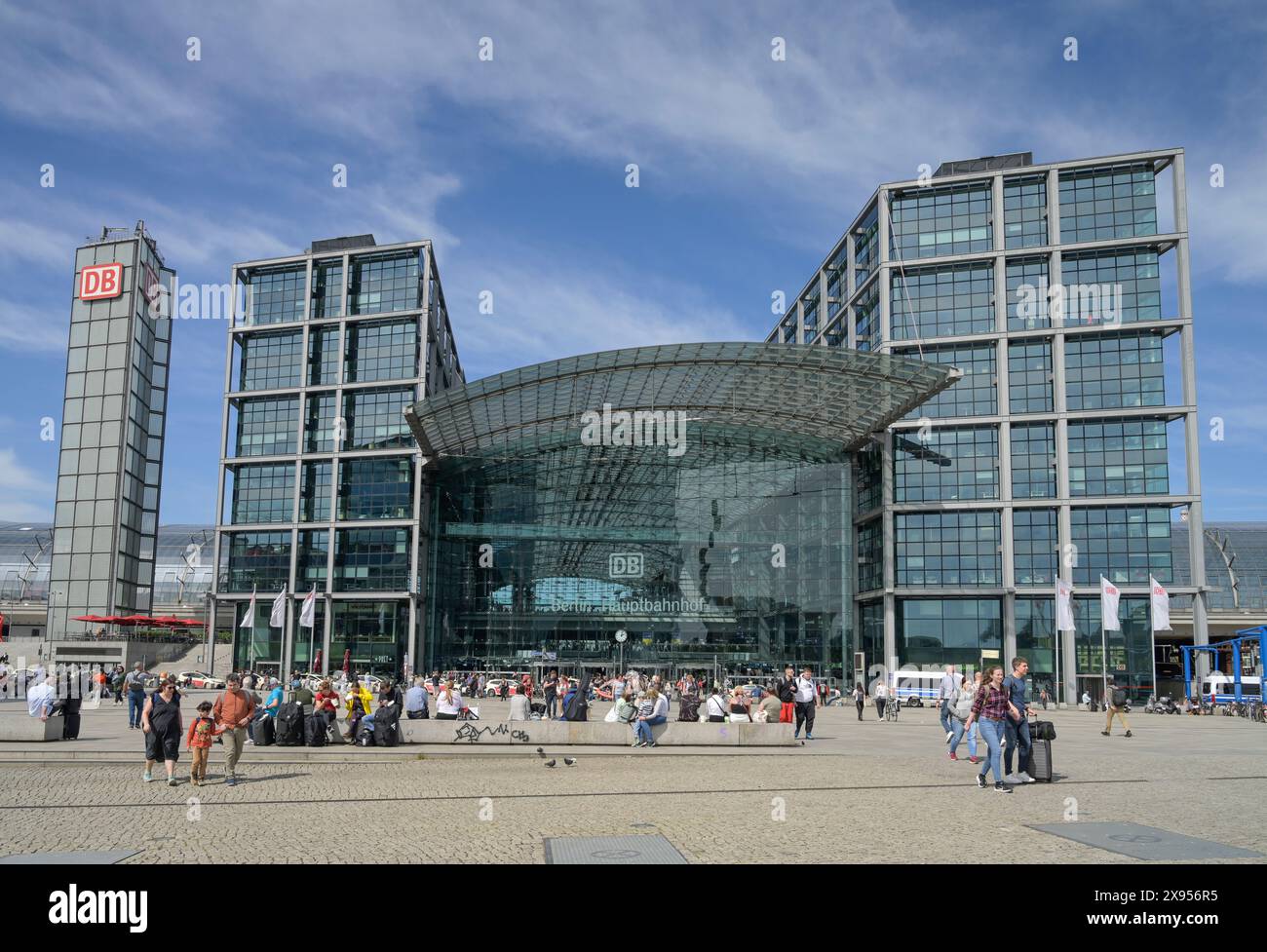 passengers, bicycles, elevator, central station, Berlin, Germany
