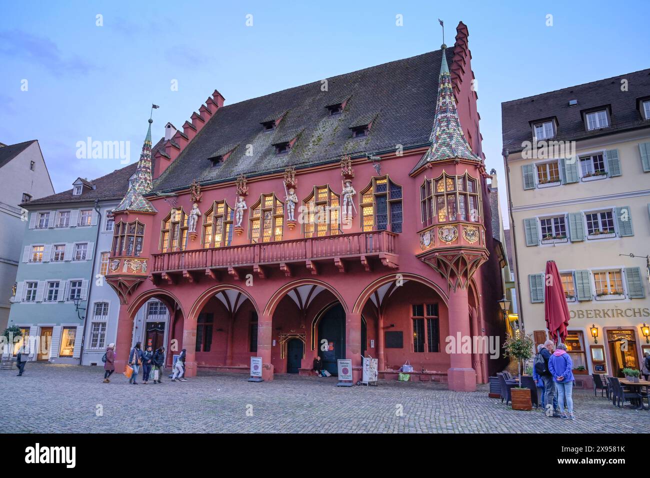 Historic department store, Münsterplatz, Freiburg im Breisgau, Baden-Württemberg, Germany, Historisches Kaufhaus, Münsterplatz, Freiburg im Breisgau, Stock Photo