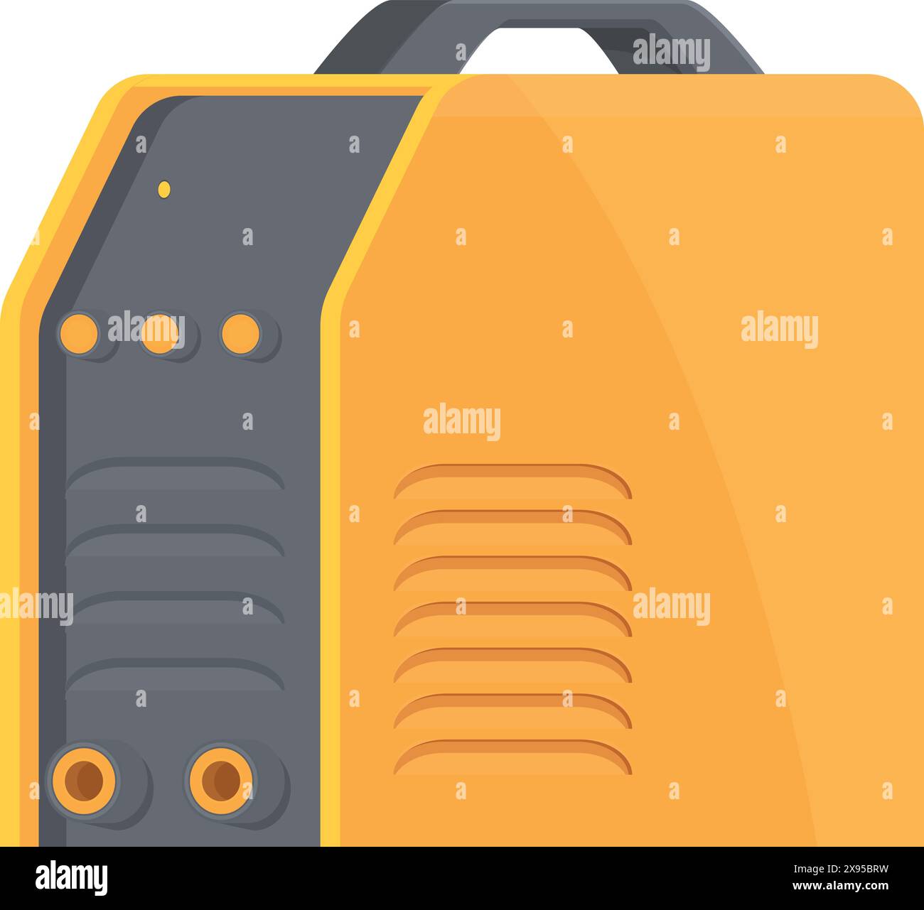 Flat vector illustration of a modern portable external hard drive in ...