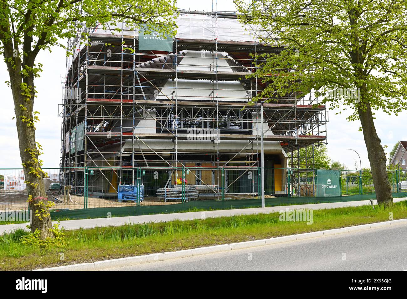 Neubau der Stadtteilschule in Kirchwerder, Hamburg, Deutschland Stock Photo