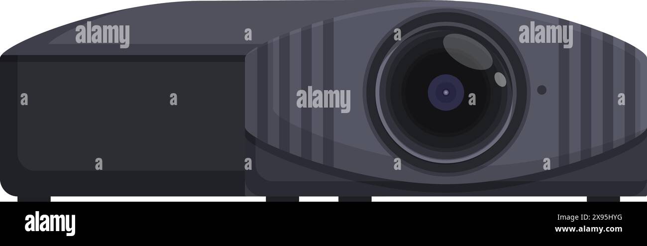 Vector illustration of a sleek, contemporary video projector, perfect ...