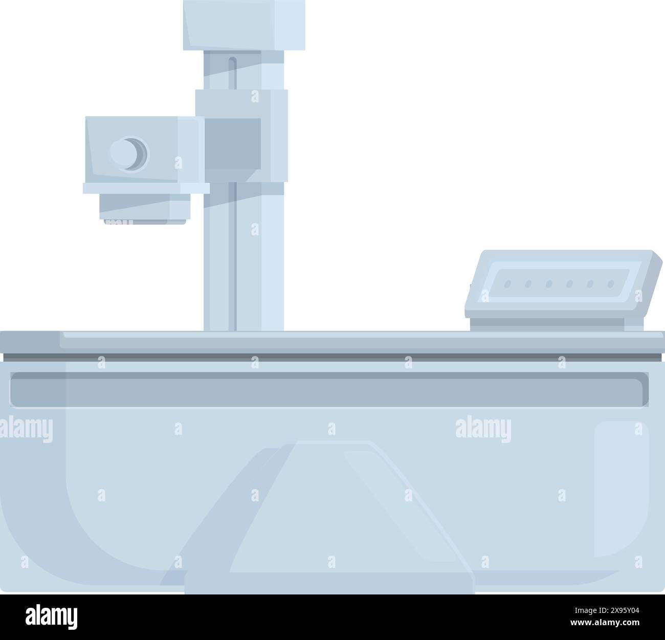 Vector illustration of a sleek, contemporary point of sale system