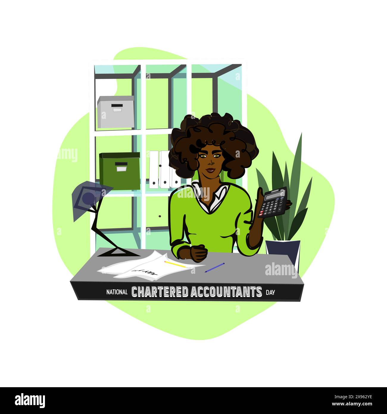 Happy Secretary day banner design template. Administrative
