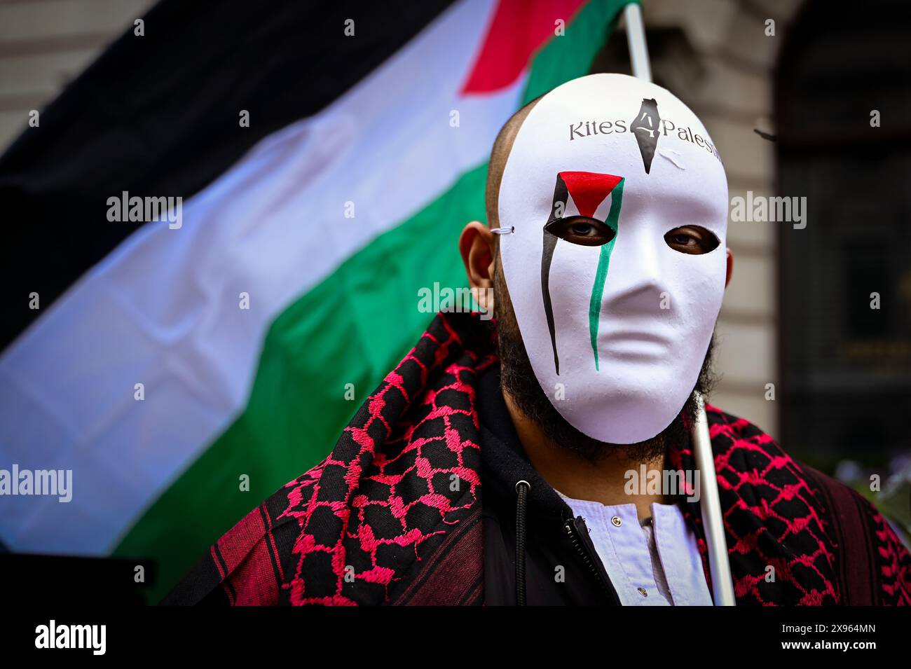 27 April 2024 London Pro Palestine March Stock Photo - Alamy
