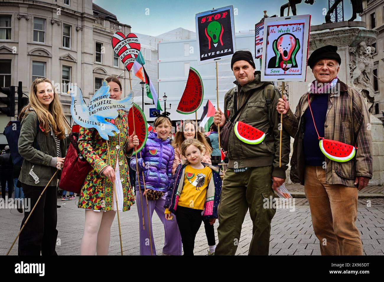 27 April 2024 London Pro Palestine March Stock Photo - Alamy