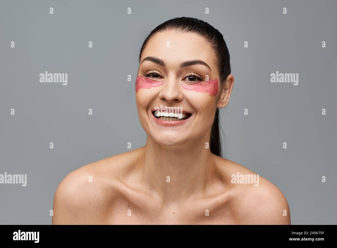 Woman caring face patches hi-res stock photography and images - Alamy