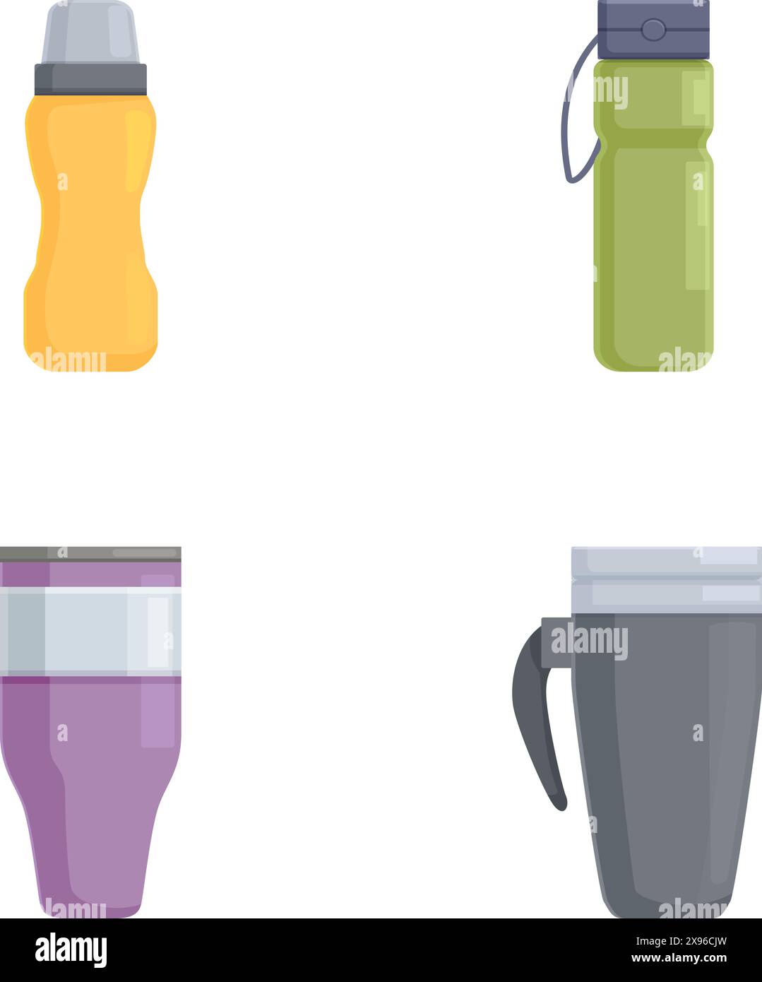 Reusable plastic containers Stock Vector Images - Alamy