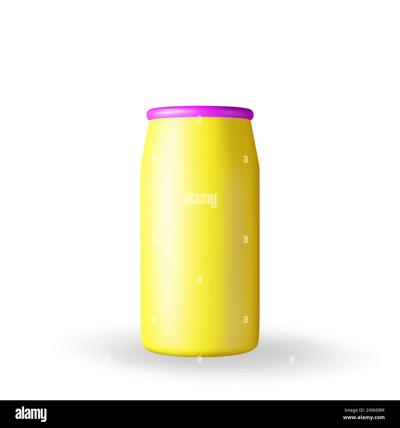 3D detergent powder bottle isolated on white. Stock Vector