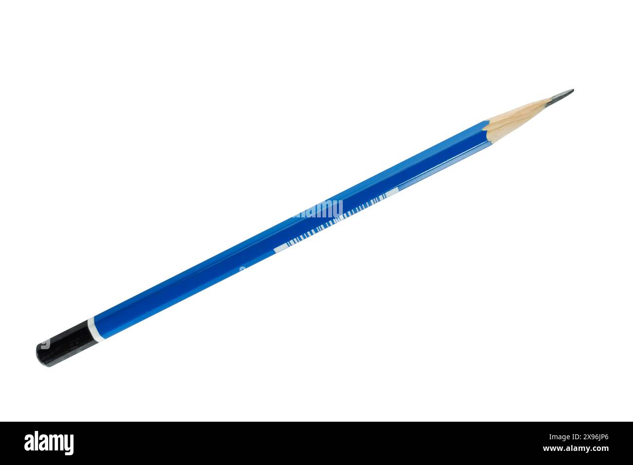 blue pencil isolated on white background Stock Photo