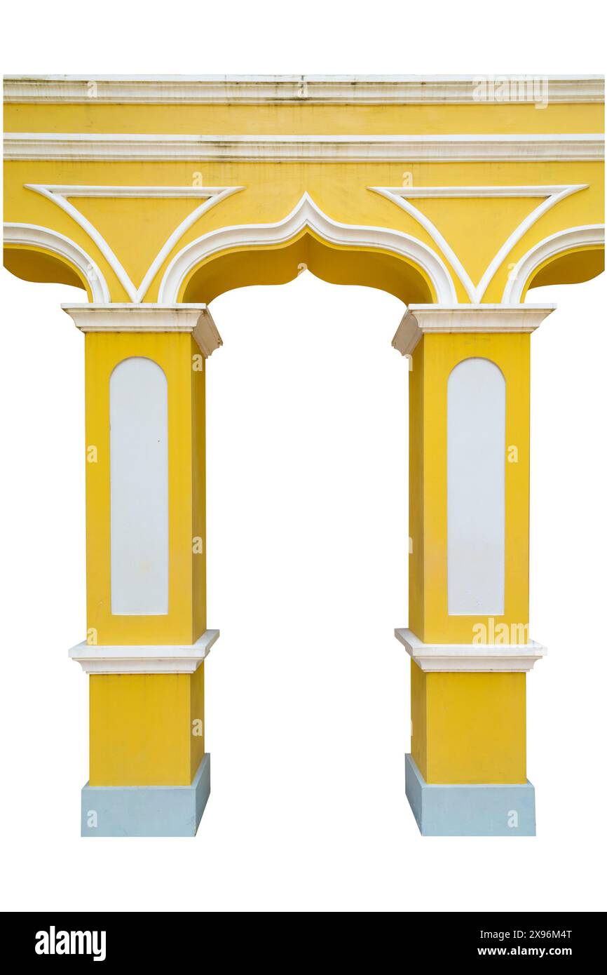 Pillar isolate, Clipping path Stock Photo - Alamy