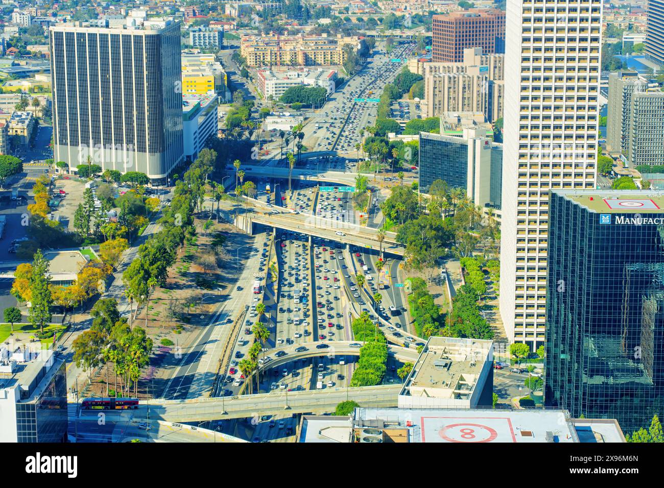 Picture of Los Angeles, California - April 12, 2024: Beaudry Center in Downtown LA ...