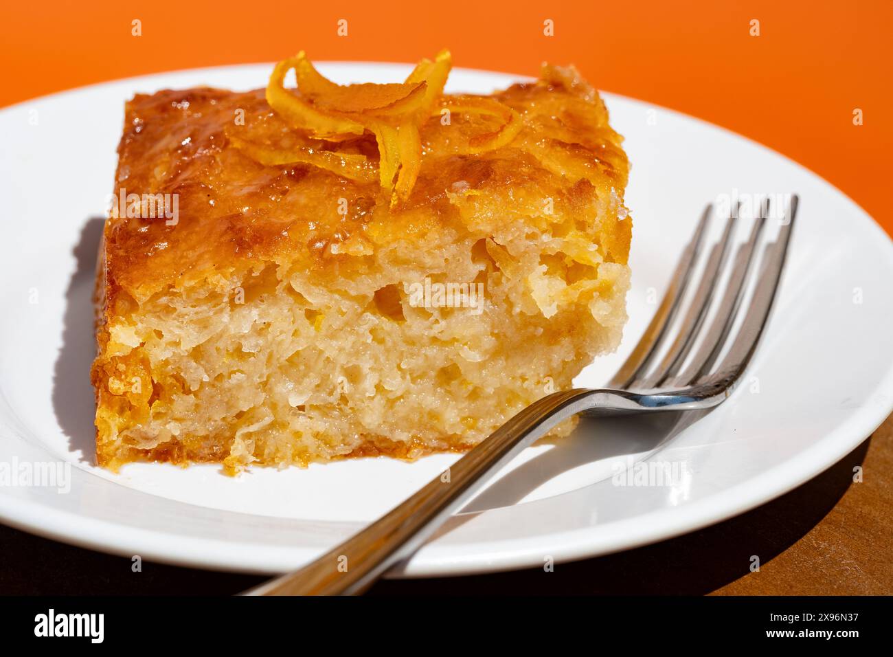 Authentic Greek Orange Pie. This is a Greek specialty known as ...