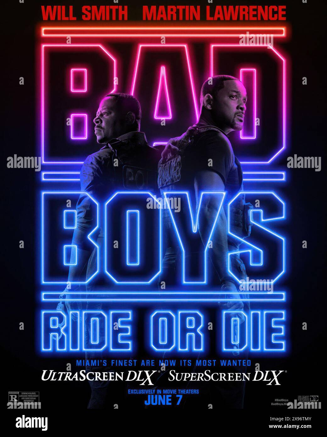非売品 映画ポスター BAD BOYS RIDE OR DIE バッドボーイズ Bad Boys 4 Ride Or Die Original Theatrical Movie Poster DS 27X40