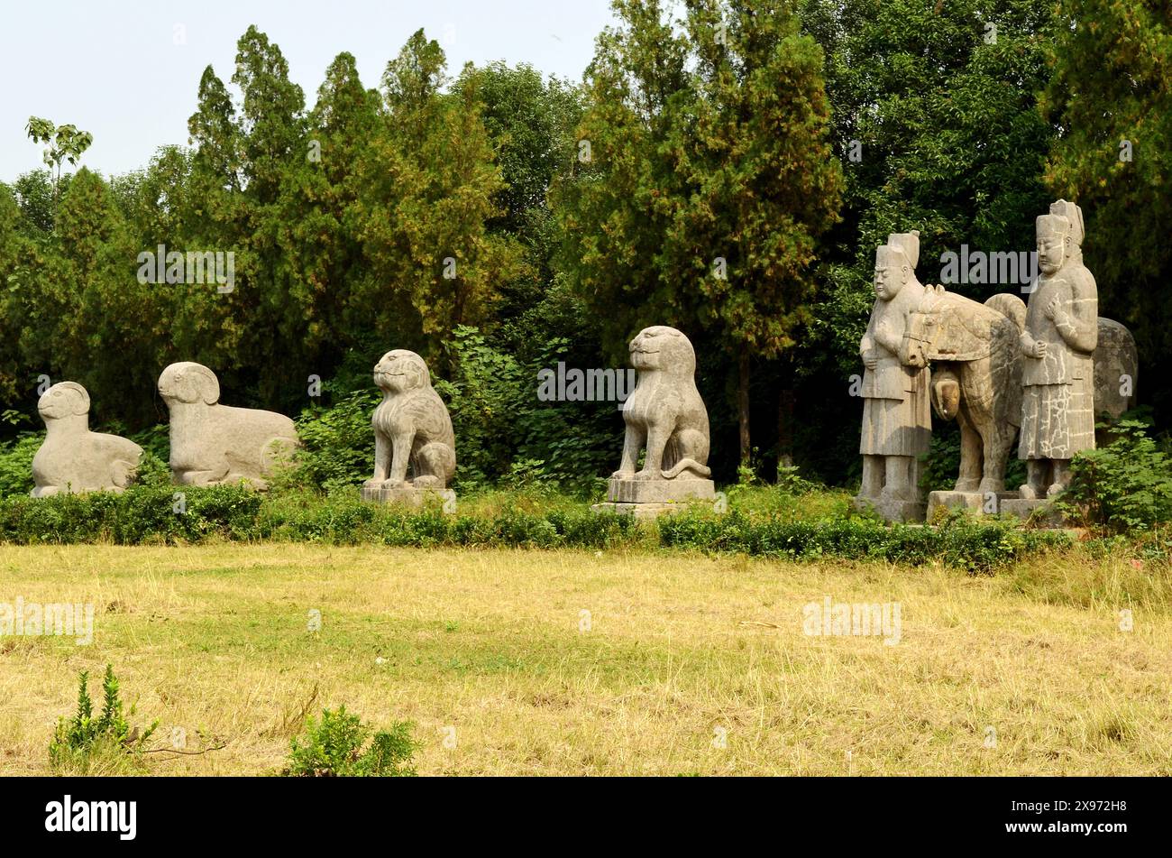 Ancient Stone Statues on Sacred Way, North Song Dynasty Imperial Tombs