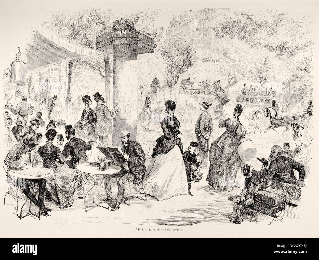 "PARIS - Le boulevard des Italiens." - "PARIS - The Boulevard of ...