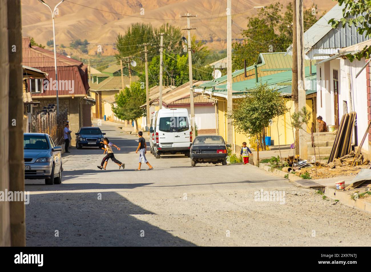 Penjikent Tajikistan 20 August 2023 Children Playing Football On The penjikent-tajikistan-20-august-2023-children-playing-football-on-the