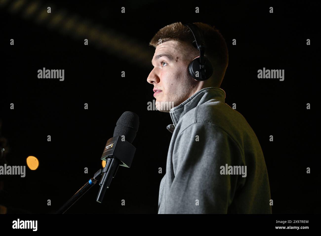 Belgian Lion Thijs De Ridder pictured during a basketball match between ...