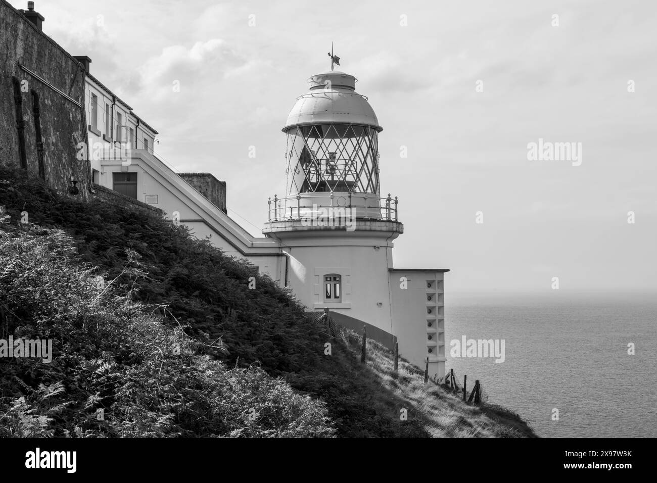 Photo of the Foreland lighthouse at Foreland Point on the north Devon