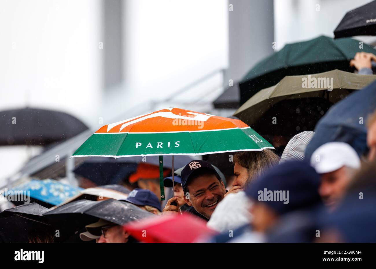 Roland Garros, 28 May 2024: Rain delays during the 2024 French Open ...