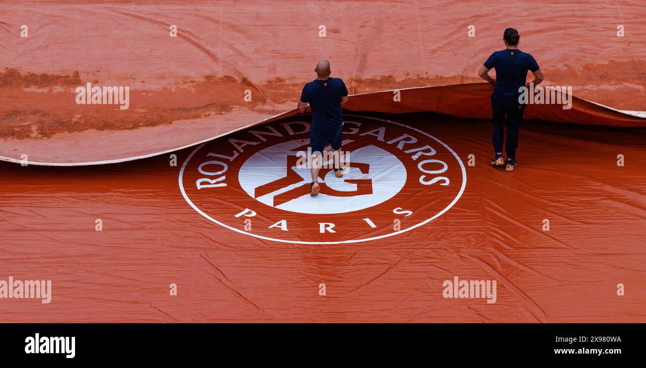 Roland Garros, 28 May 2024: Rain delays during the 2024 French Open ...