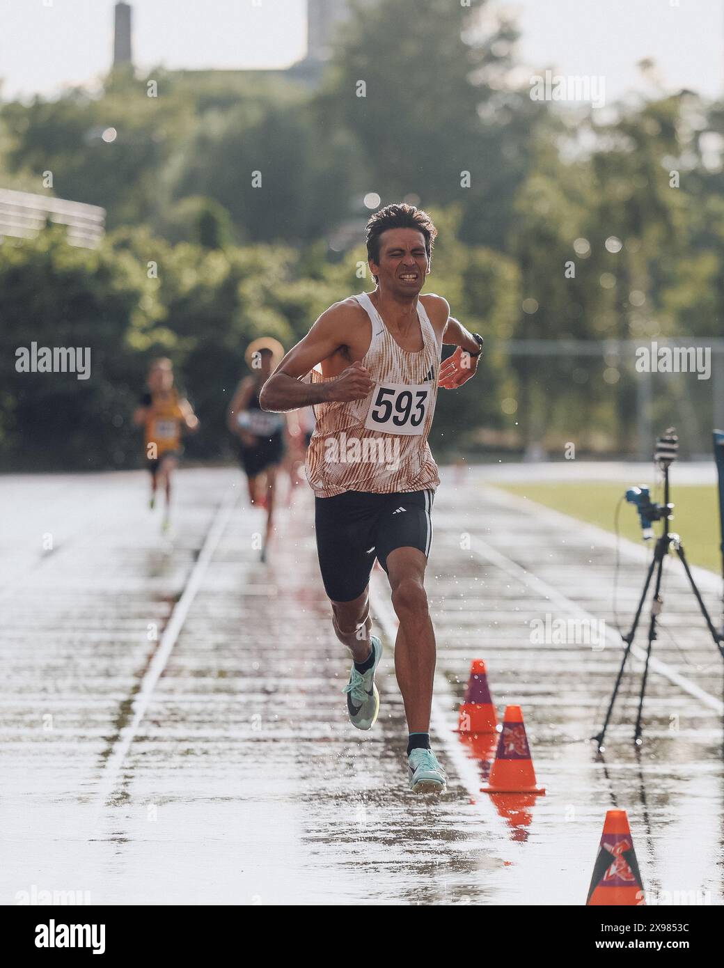 Stratford, United Kingdom. 26 May, 2024. Marc Mullen of Vegan Runners ...