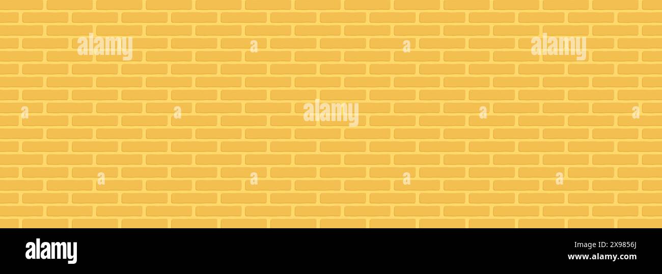 Golden brick wall background. Flat vector illustration Stock Vector