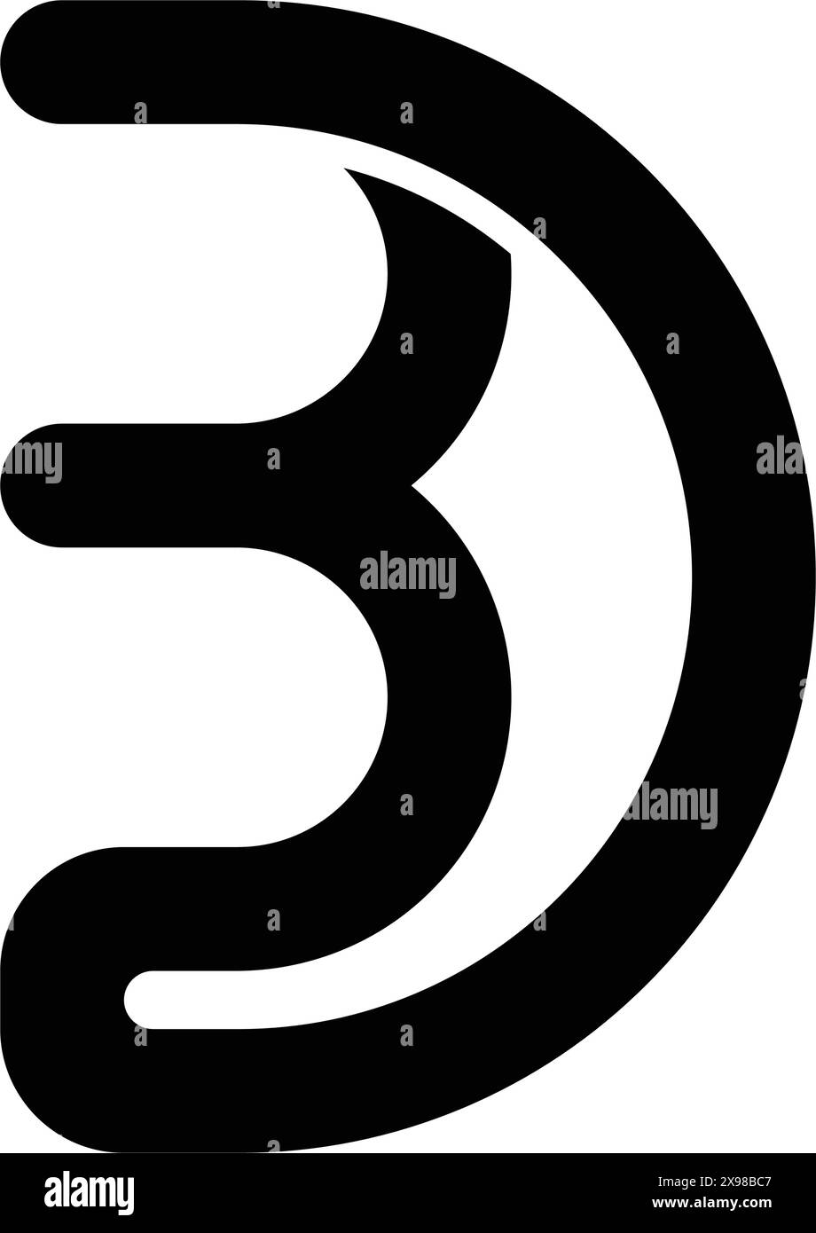 bd letter logo illustration design Stock Vector Image & Art - Alamy