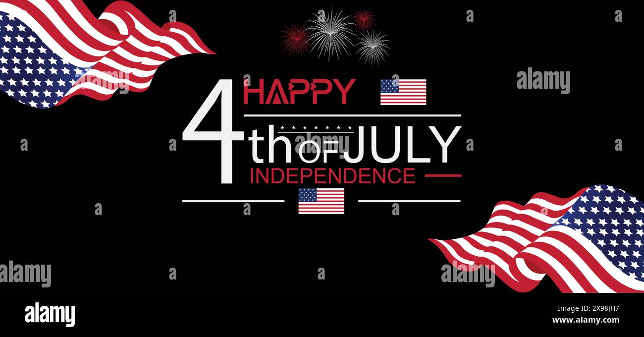 Dazzle and Delight Vector Graphics for Your Independence Day Festivities Stock Vector