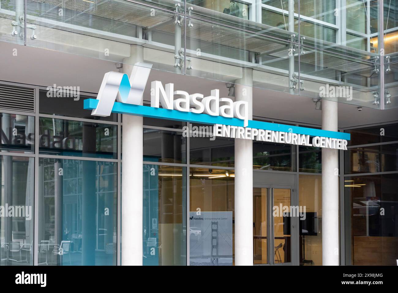 Nasdaq Entrepreneurial Center in San Francisco, California, USA - June 6, 2023. Stock Photo