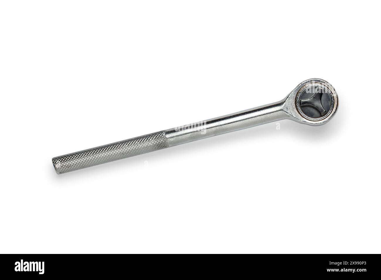Multi purpose combination iron socket wrench isolated on white background Stock Photo