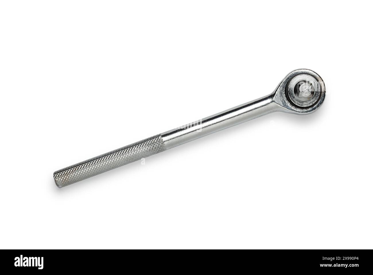 Multi purpose combination iron socket wrench isolated on white background Stock Photo