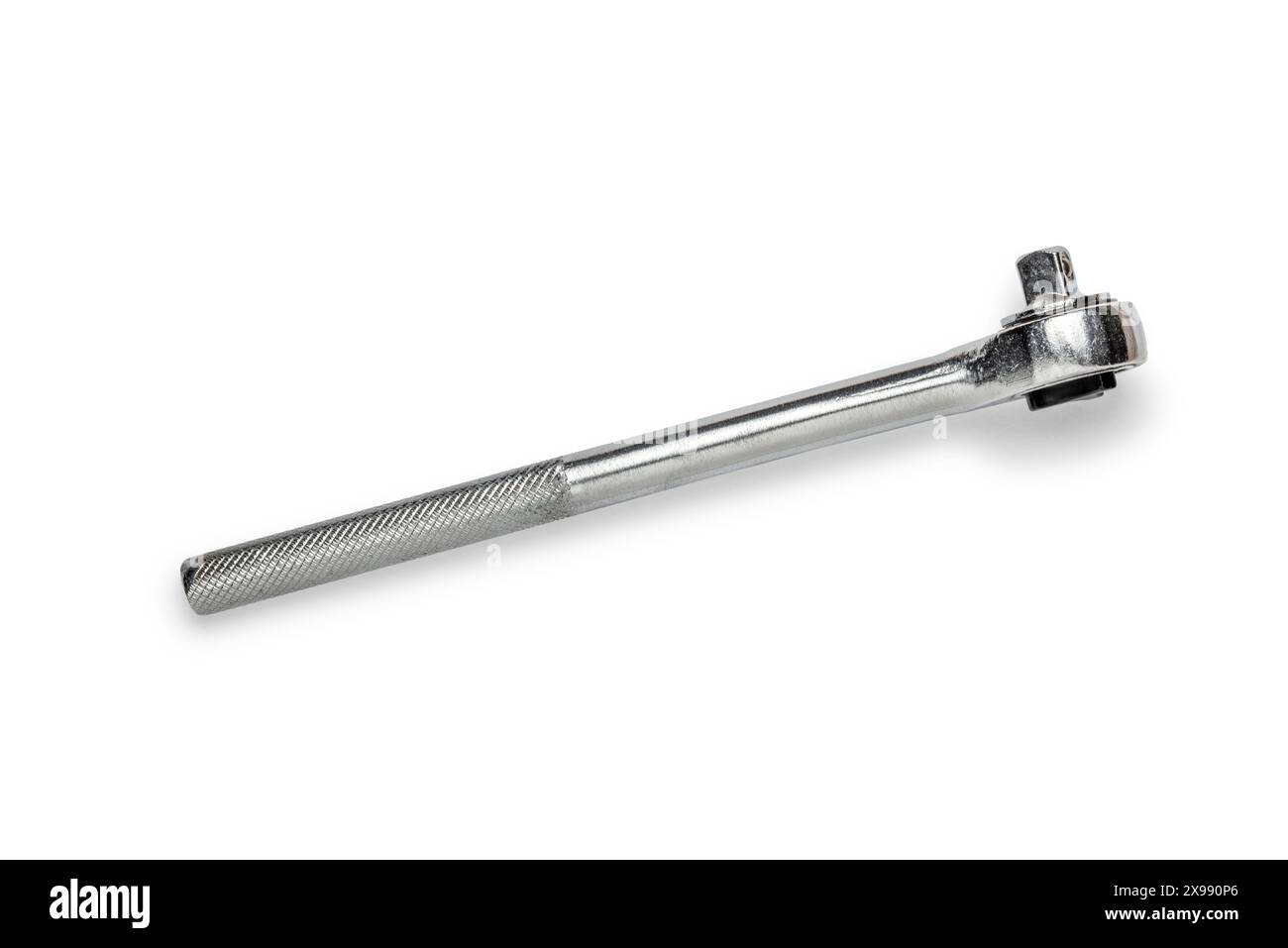 Multi purpose combination iron socket wrench isolated on white background Stock Photo