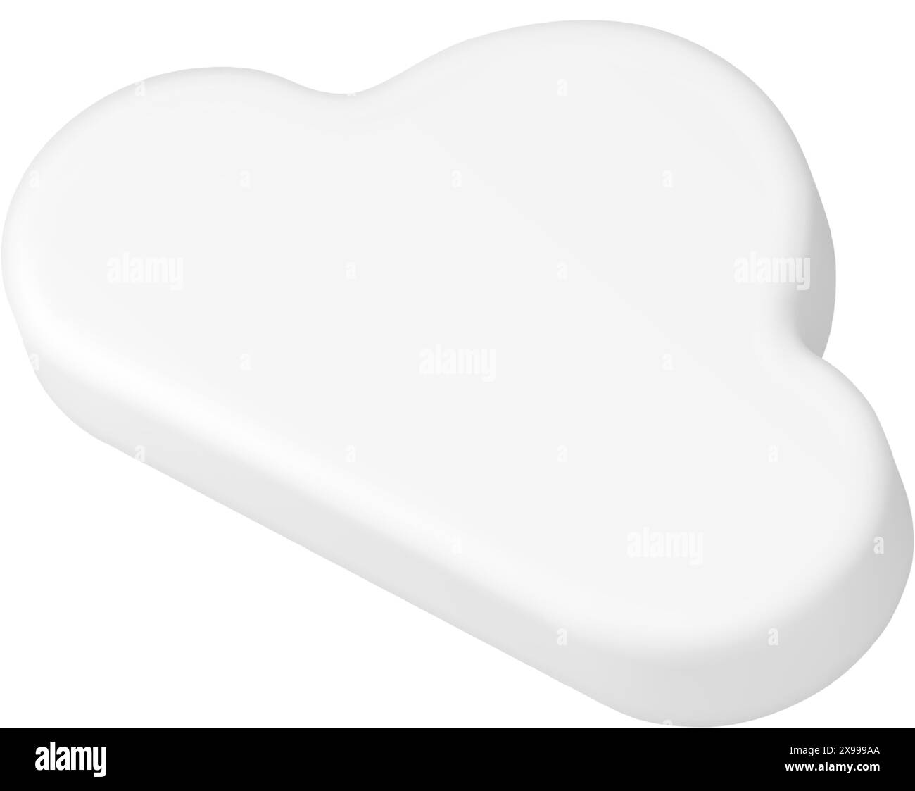 Cloud cumulus white airy atmosphere soft fluffy meteorology weather 3d icon realistic vector illustration. Cloudy overcast dream climate environment n Stock Vector