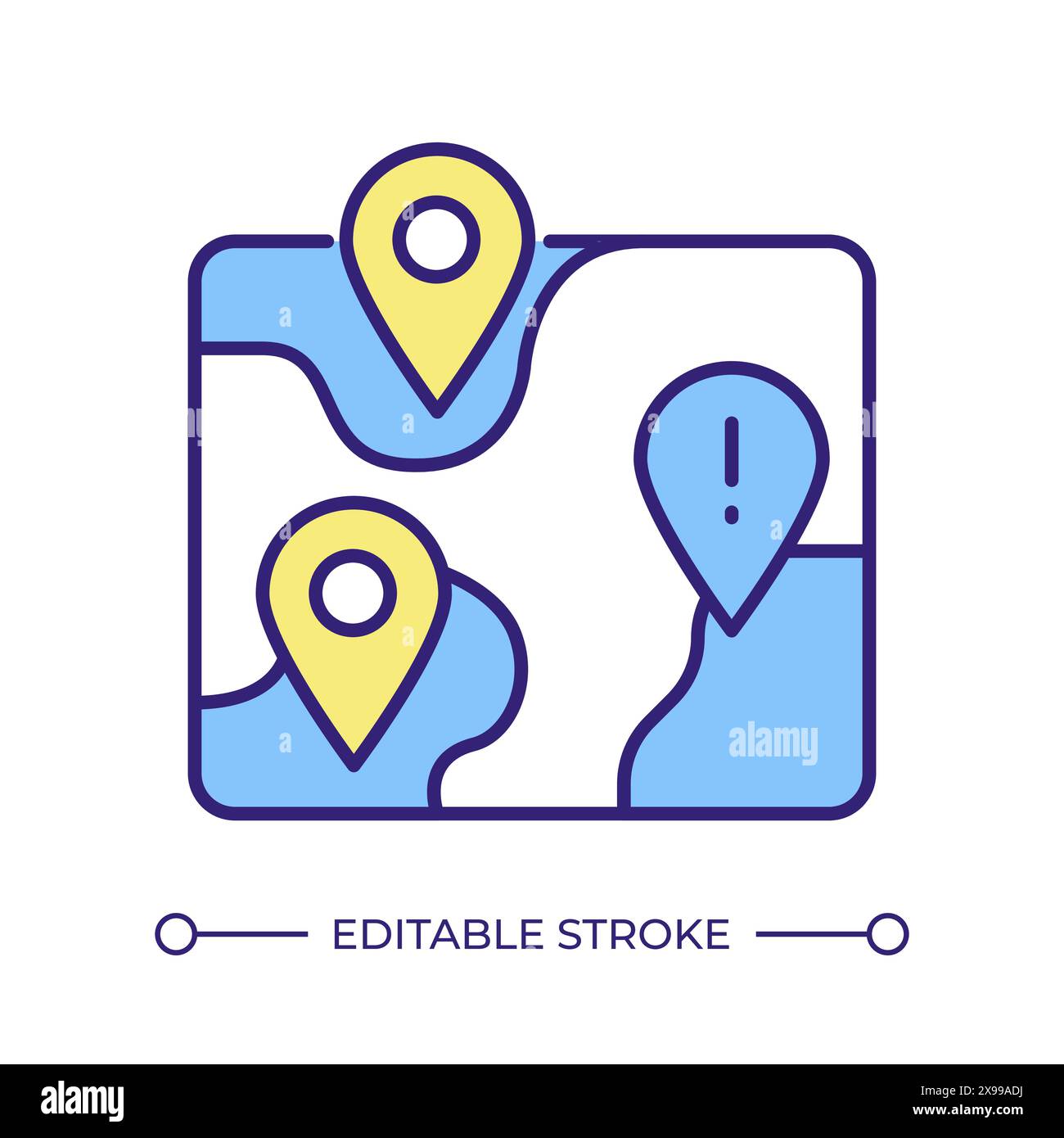 Fishing areas RGB color icon Stock Vector Image & Art Alamy