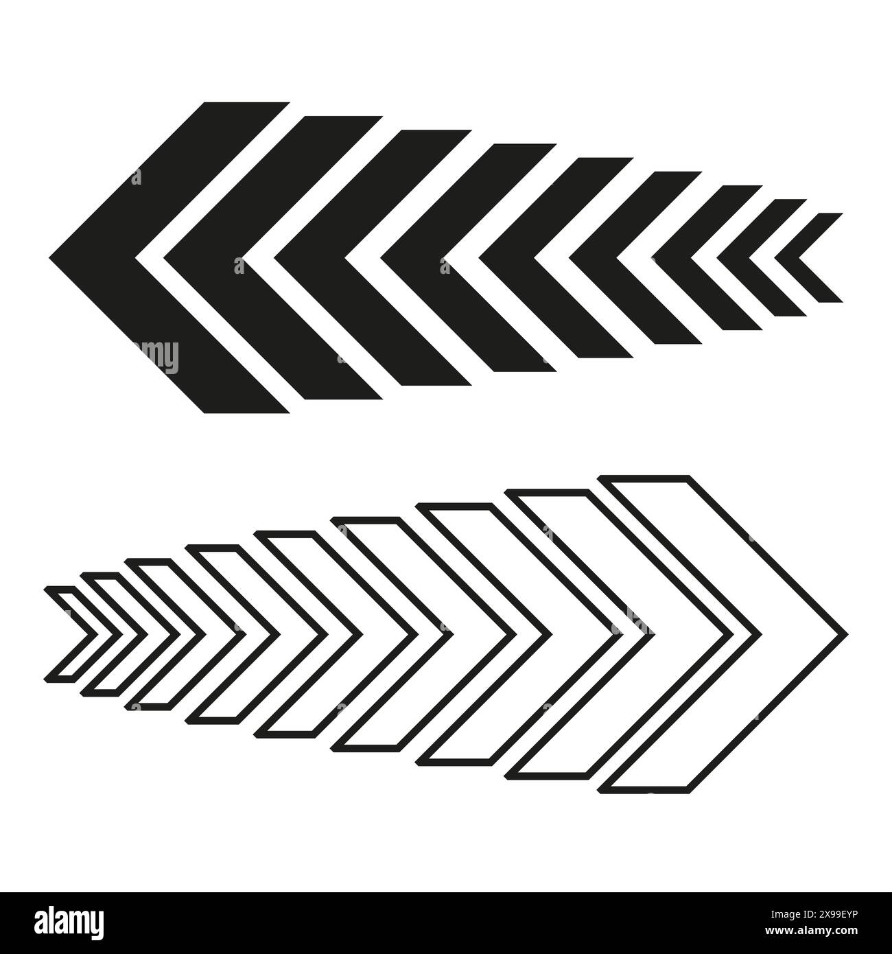 Arrow chevron pattern. Black and white. Geometric directional design ...