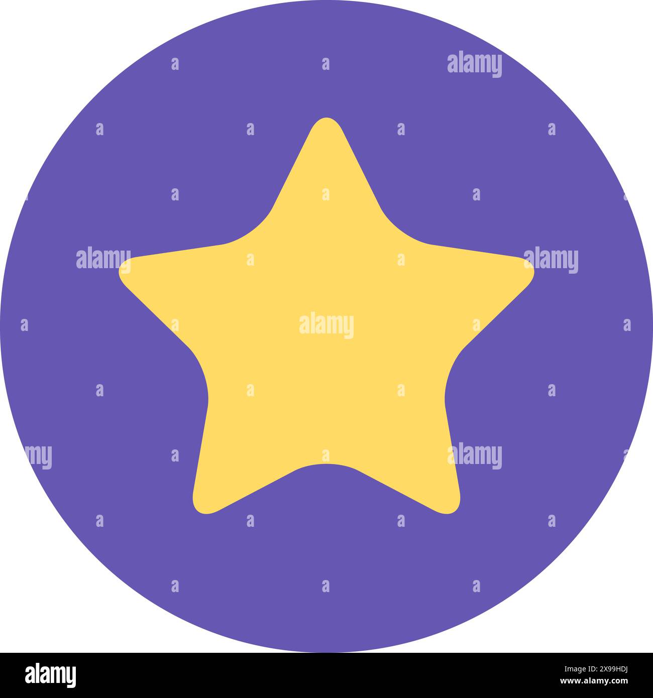 Star rating sticker. Symbol of quality assessment and recognition
