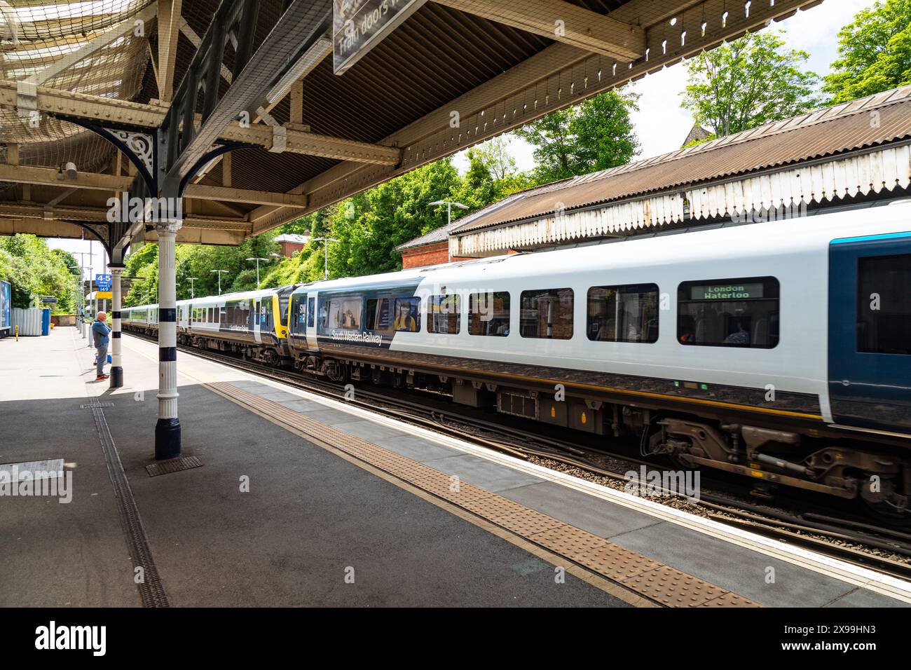 Winchester Railway Station. Stock Photo