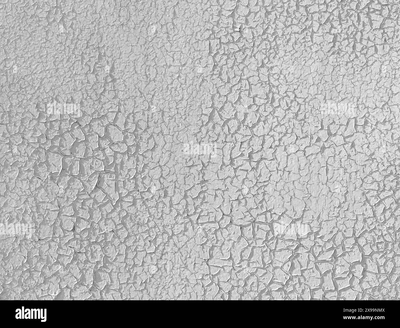 Vintage background - the surface of the cracking gray paint Stock Photo